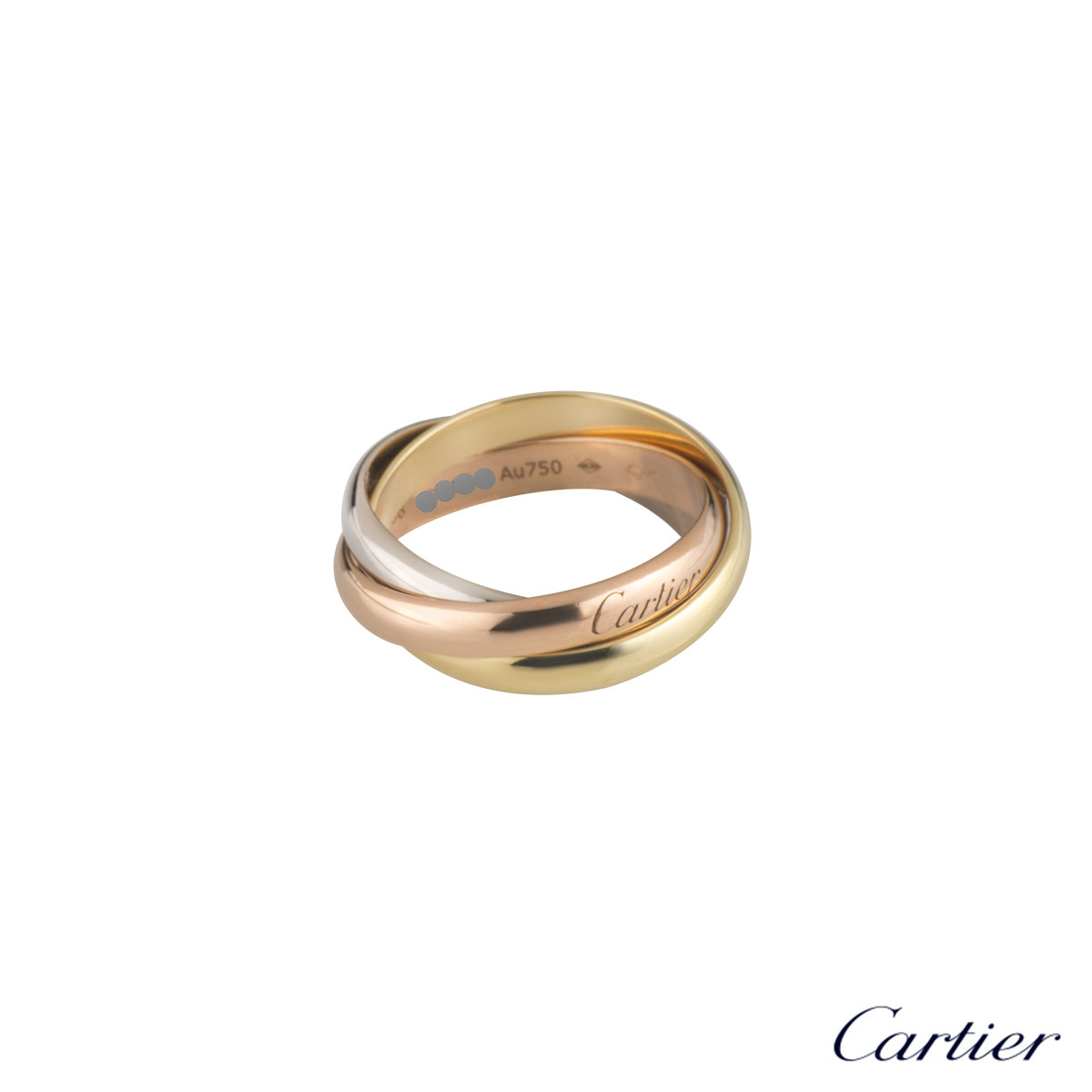 Cartier Tri-Colour Trinity Ring Size 58 